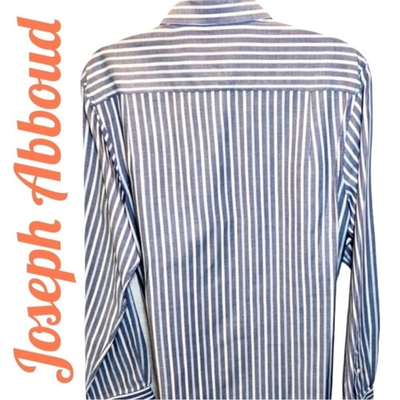 JOSEPH ABBOUD Long Sleeve Casual Button Up Striped Shirt, Size Medium. - Picture 4 of 7